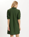 Back view of model in the Jude Connally Emerson Dress - Loden