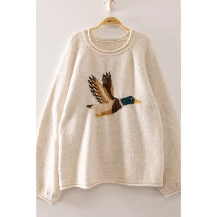 Duck Season Sweater - Oatmeal