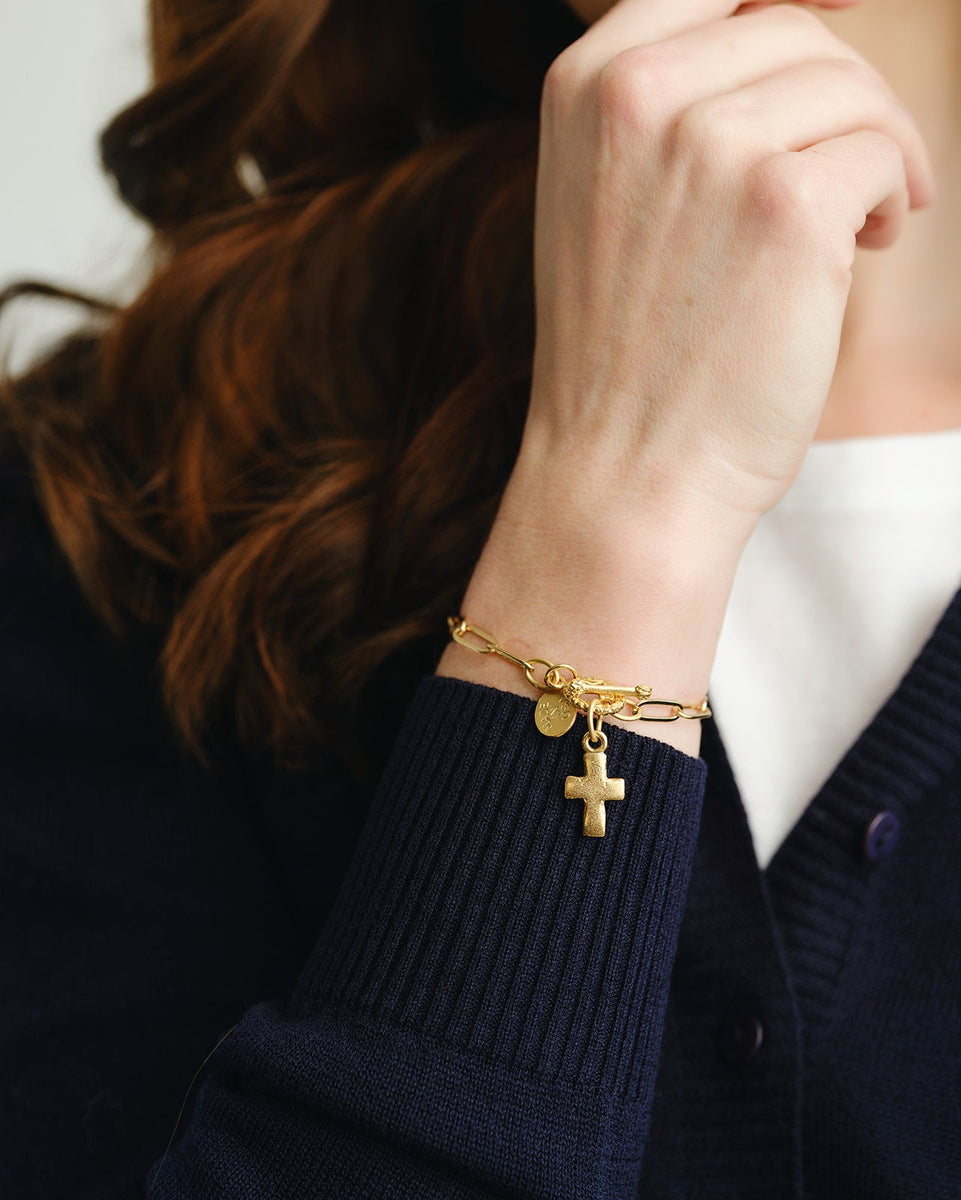 Susan Shaw Small Cross Bracelet