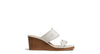 Side view of the Jack Rogers Caroline Wedge - White