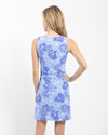 Back view of Jude Connally Beth Dress in Mums The Word Periwinkle