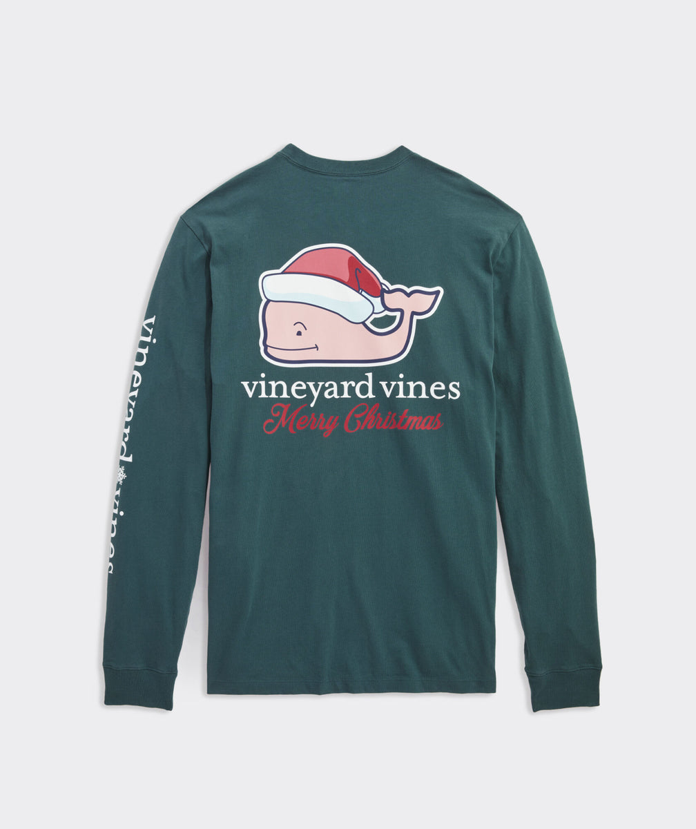 Vineyard Vines Christmas Whale Tee Deep Juniper THE LUCKY KNOT