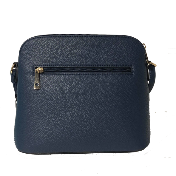 Flat back view of the Crossbody Purse - Navy