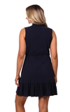 Back view of the Duffield Lane Giselle Dress in Navy