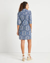 Back view of Jude Connally Susanna Dress in Paisley Medallion Sky