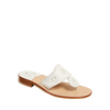Front view of the Jack Rogers Jacks Flat Sandal - White*