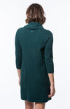 Back view of the Tyler Böe Kim Cowl Dress - Pine Cotton Cashmere