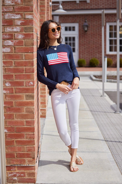 Classic Preppy Fourth of July Looks from The Lucky Knot. 