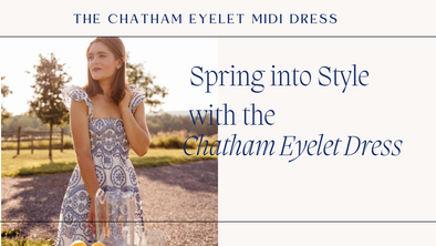 The Chatham Eyelet Midi Dress, A Spring  Classic