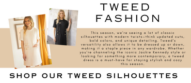 Elevate Your Fall Wardrobe with the Timeless Kennedy Tweed Dress
