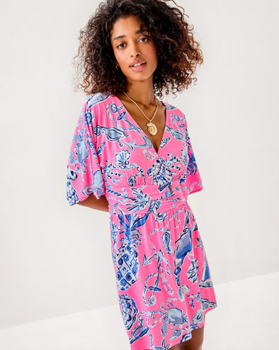 Lilly Pulitzer Parigi Knit Skort Romper - Rousseau Pink - Oversized Barefoot Beachcomber
