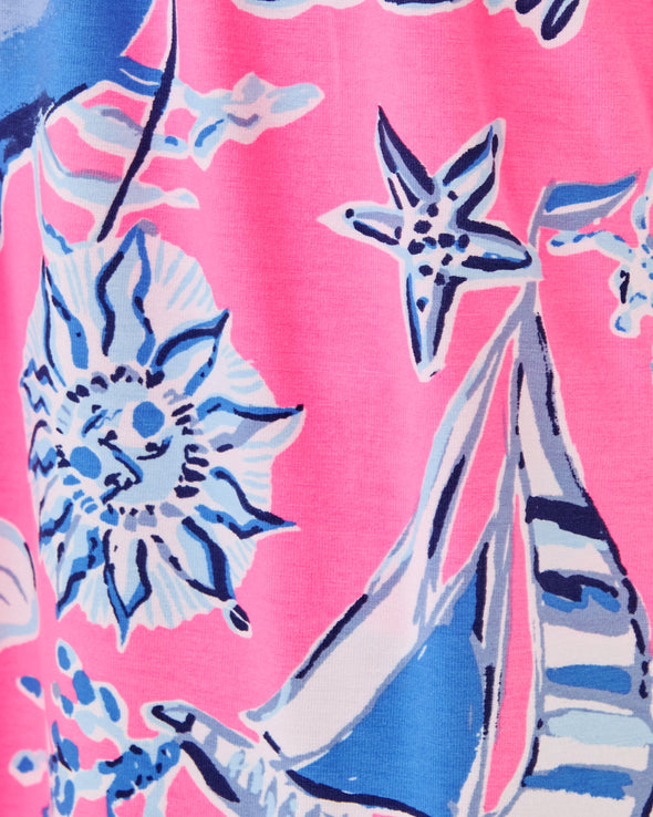 Lilly Pulitzer Parigi Knit Skort Romper - Rousseau Pink - Oversized Barefoot Beachcomber