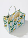 Lemon Stripe Tote Bag – THE LUCKY KNOT