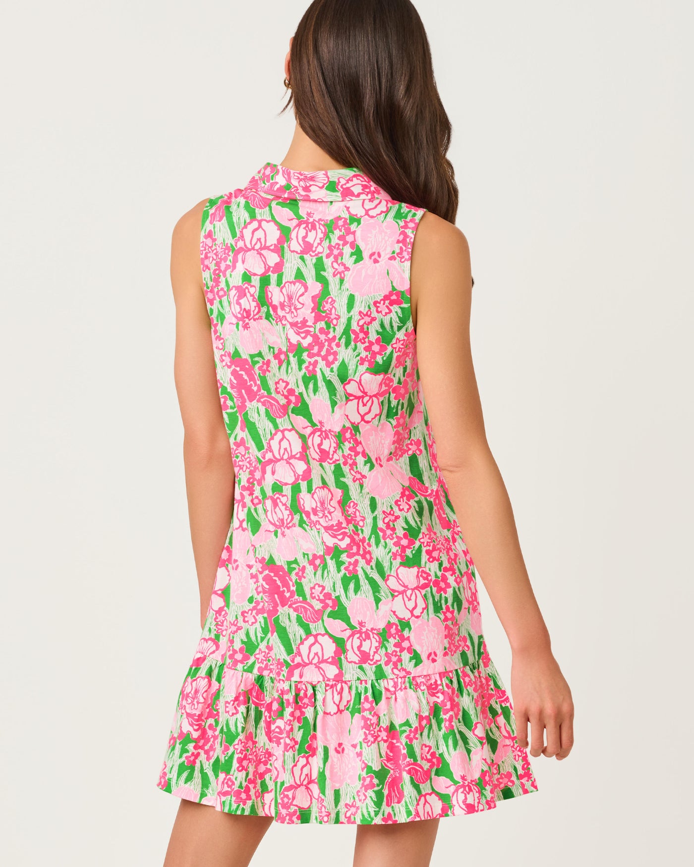 lilly pulitzer pink and green dress Lilly Pulitzer Riegan Dress - Putting Green