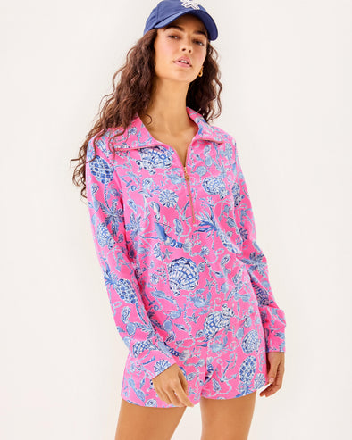 Lilly Pulitzer Eleni Pullover - Rousseau Pink - Barefoot Beachcombers