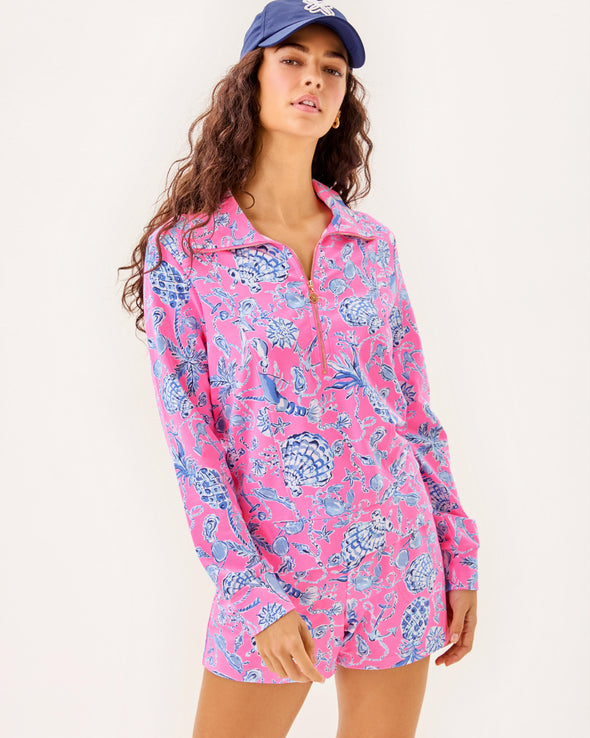 Lilly Pulitzer Eleni Pullover - Rousseau Pink - Barefoot Beachcombers
