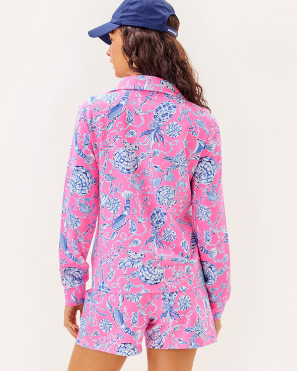 Lilly Pulitzer Eleni Pullover - Rousseau Pink - Barefoot Beachcombers