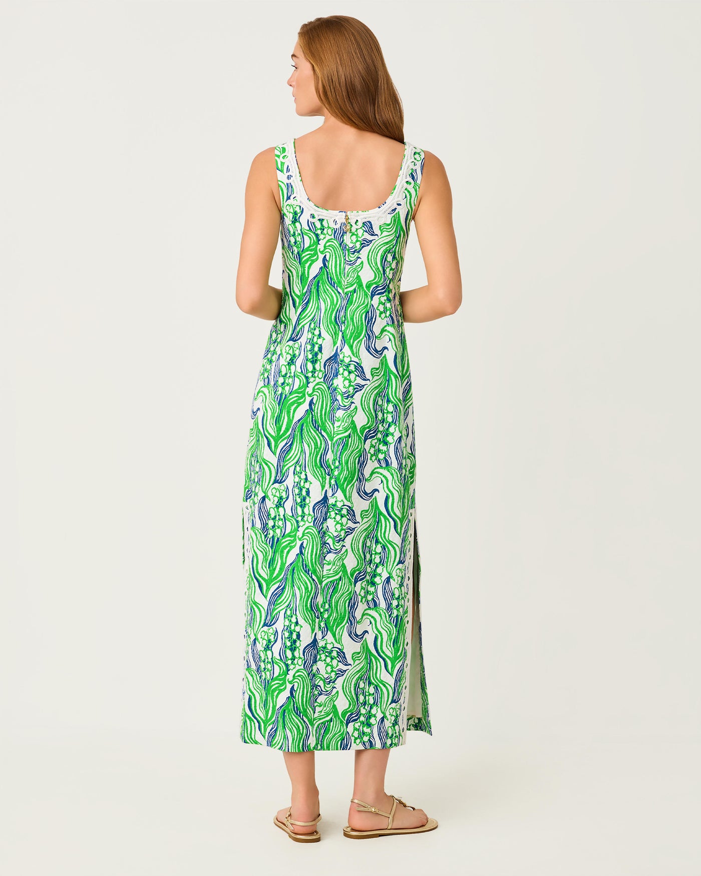 Lilly Pulitzer Marleigh Stretch Maxi Shift Dress - Putting Green Overs THE LUCKY KNOT Lilly Pulitzer Marleigh Stretch Maxi Shift Dress - Putting Green Overs THE LUCKY KNOT