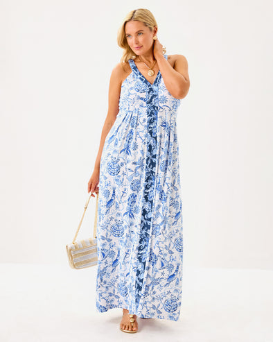 Lilly Pulitzer Carmilla Maxi Dress - Resort White - Barefoot Beachcomber