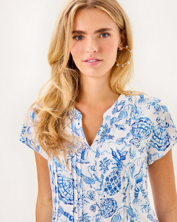 Lilly Pulitzer Ansella Tunic Dress - Resort White - Barefoot Beachcomber