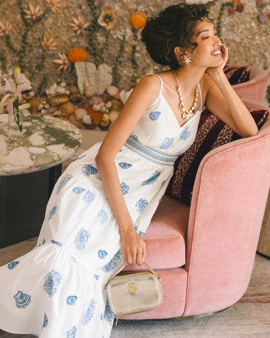 Lilly Pulitzer Zanna Dress - Resort White Castaway Embroidery