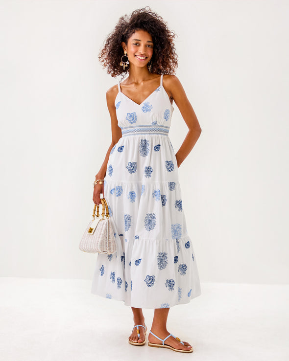 Lilly Pulitzer Zanna Dress - Resort White Castaway Embroidery