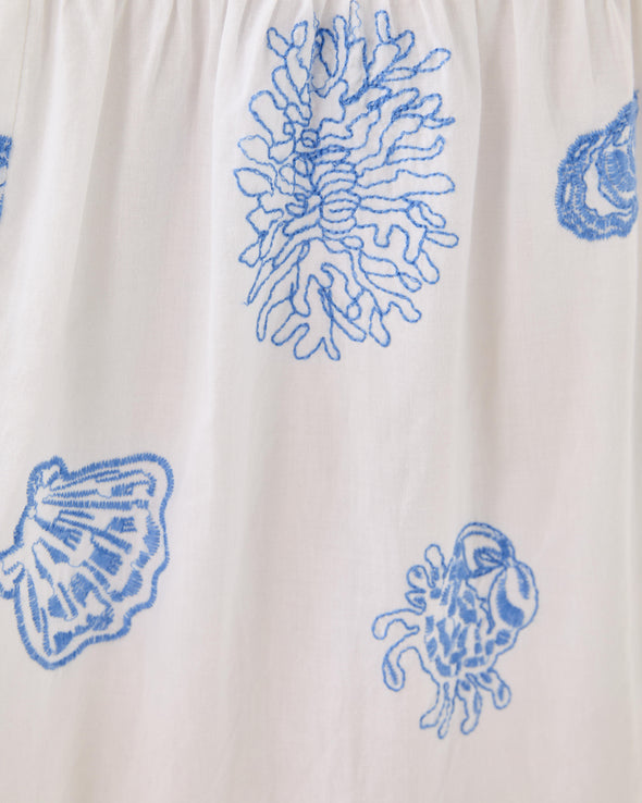 Lilly Pulitzer Zanna Dress - Resort White Castaway Embroidery