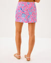 Back view of the Lilly Pulitzer Colette Mini Skort - Rousseau Pink Barefoot Beachcomber