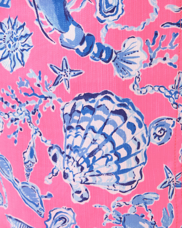 Print of the Lilly Pulitzer Colette Mini Skort - Rousseau Pink Barefoot Beachcomber