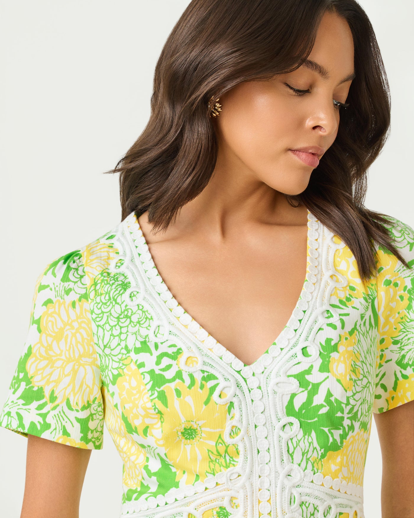 lilly pulitzer suzie short sleeve cotton dress Lilly Pulitzer Suzie Short Sleeve Cotton Dress Aura Pink Leaf an Impression 10 at Amazon Women's Clothing store