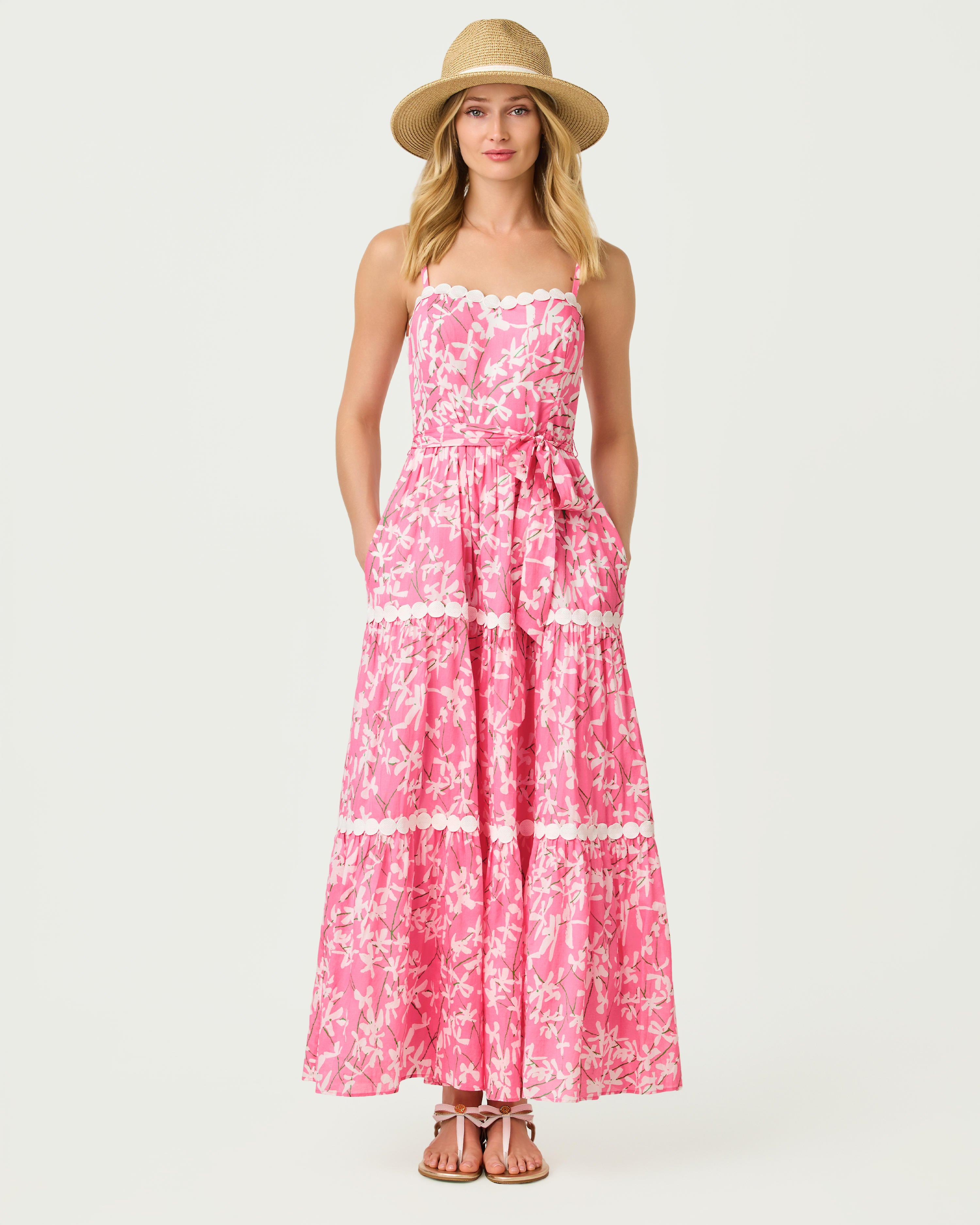 Lilly Pulitzer Laney Maxi Dress - Confetti Pink Liza 10 Lilly Pulitzer Laney Maxi Dress - Confetti Pink Liza 10