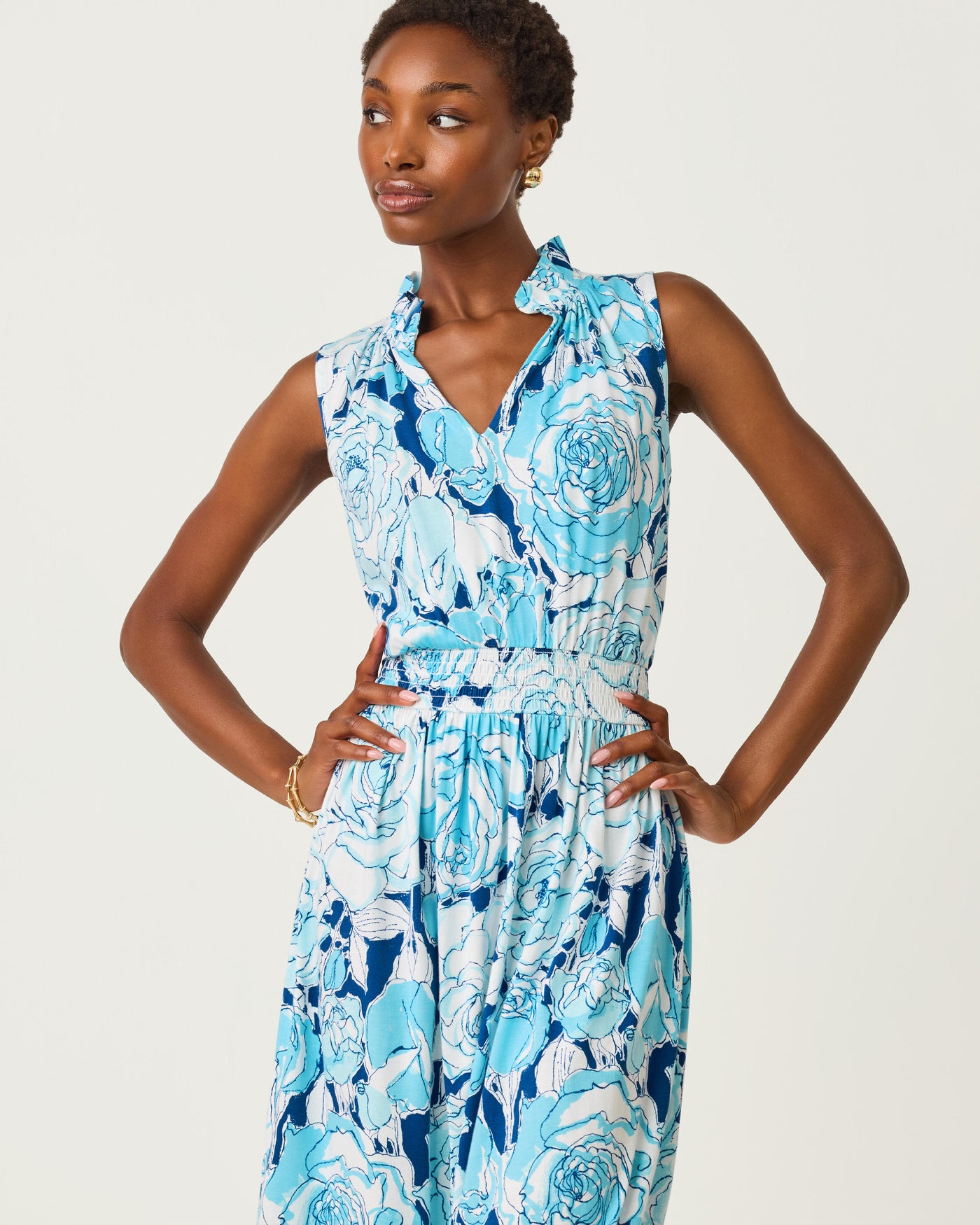 capri blue dress Pasta Dinner Maxi Dress