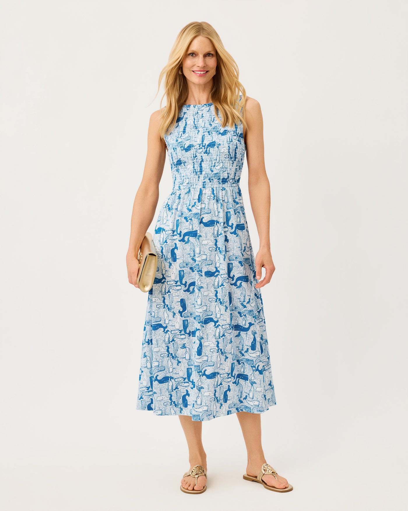 lilly pulitzer midi dress Lilly Pulitzer Finnley Smocked Midi Dress