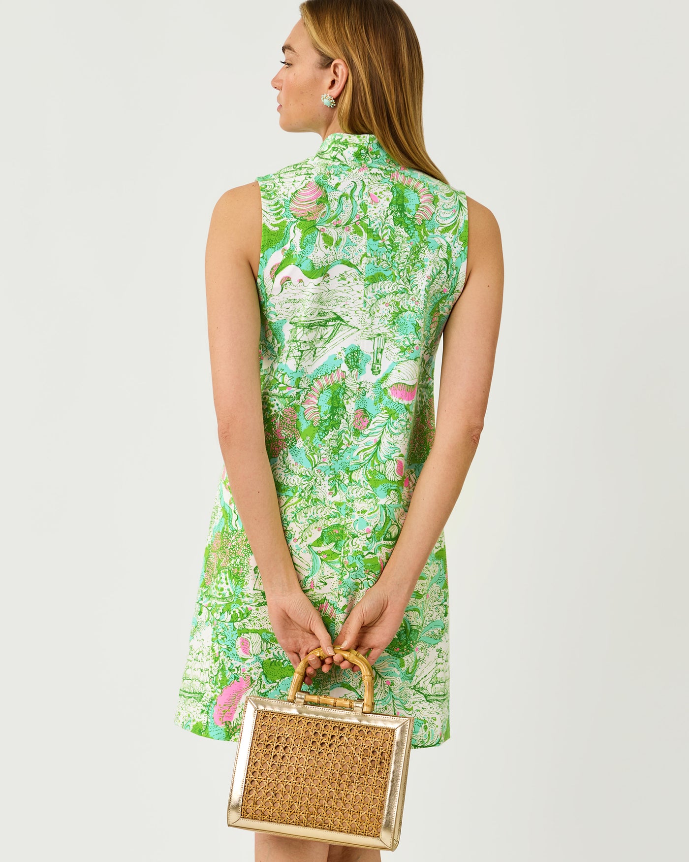 Lilly Pulitzer Sleeveless Rosee Shift Dress - Resort White Ship To Shore Lilly Pulitzer Sleeveless Rosee Shift Dress - Resort White Ship To Shore