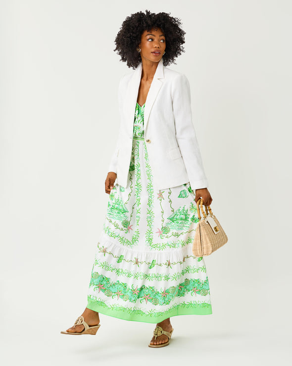 lilly pulitzer white maxi dress Elyse Stretch maxi Dress, Resort White Melly
