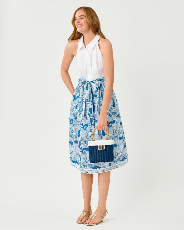 lily shirt dress Lily Mini Shirt Dress - Blue