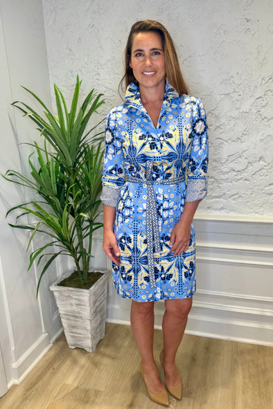Patty Kim Elizabeth Dress - Navy Etro