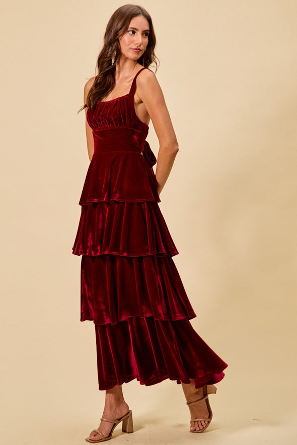 The Wellington Holiday Dress - Wine