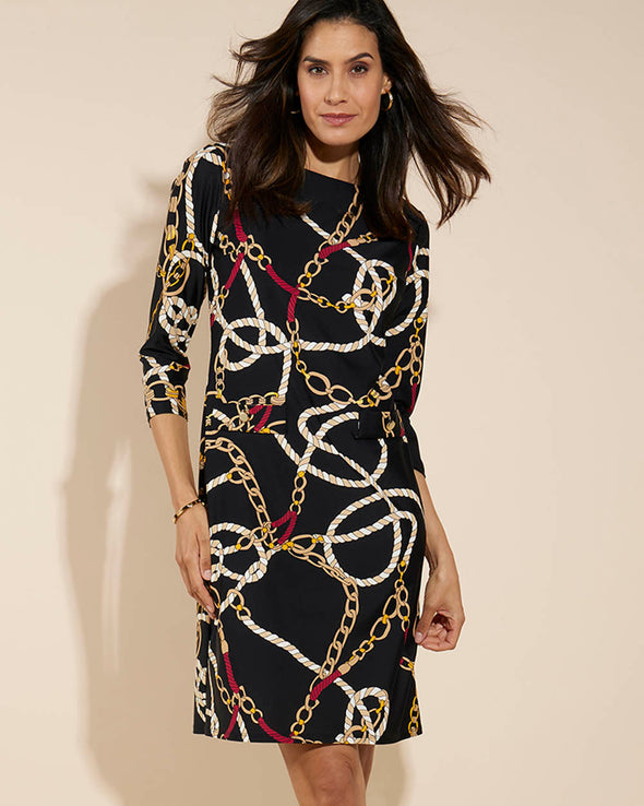 Jude Connally Sabine Dress - Ribbons And Chains Black