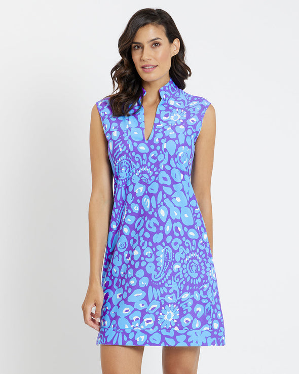 Jude Connally Kristen Dress - Whimsical Cheetah Iris