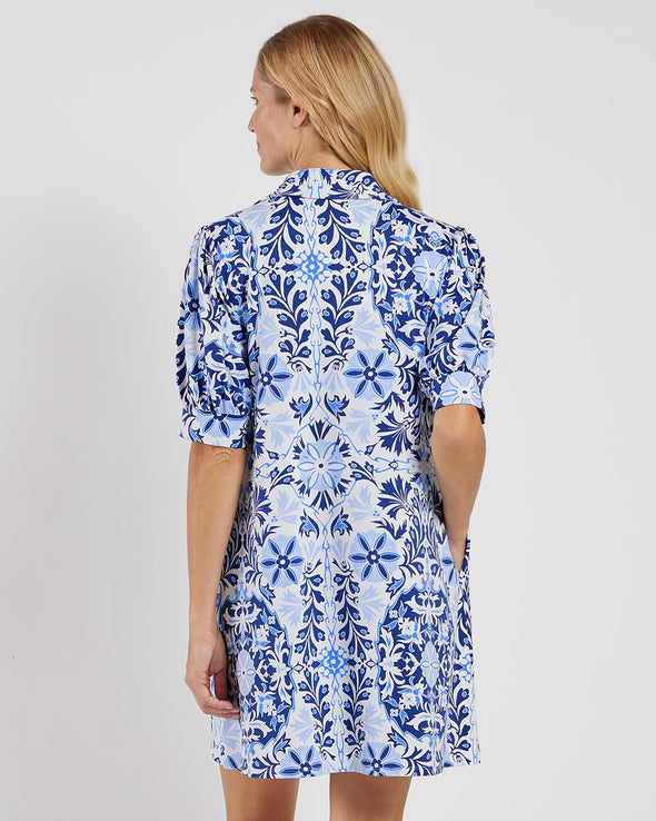 Jude Connally Emerson Dress - French Tile White