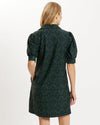 Back view of the Jude Connally Emerson Dress - Garden Lattice Navy/Loden