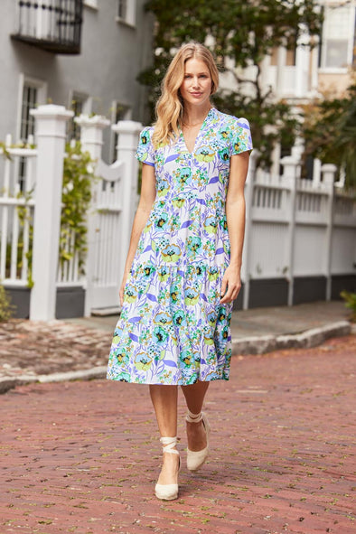 Jude Connally Libby Maxi Dress - Floretta Floral White