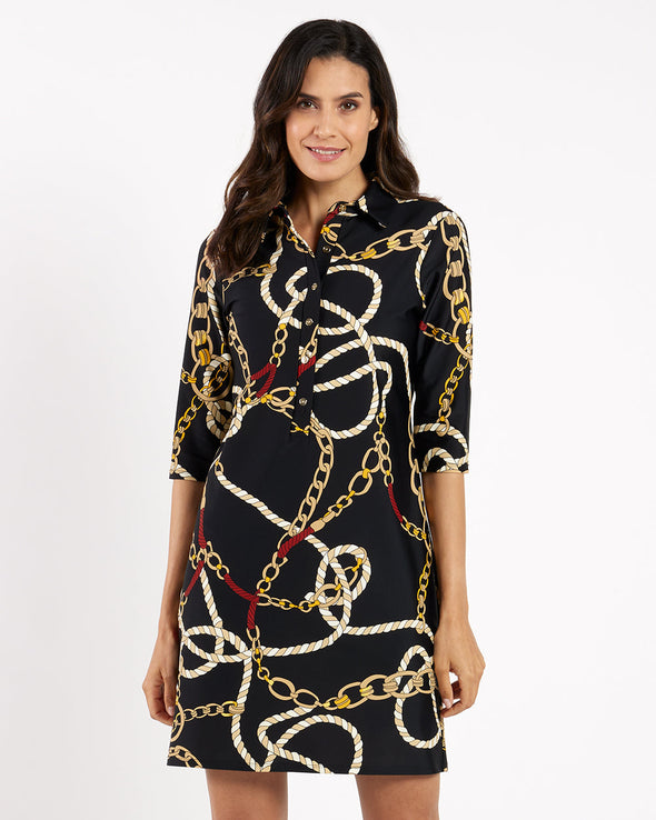 Jude Connally Susanna Dress - Ribbons And Chains Black