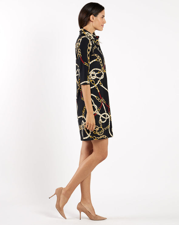 Jude Connally Susanna Dress - Ribbons And Chains Black