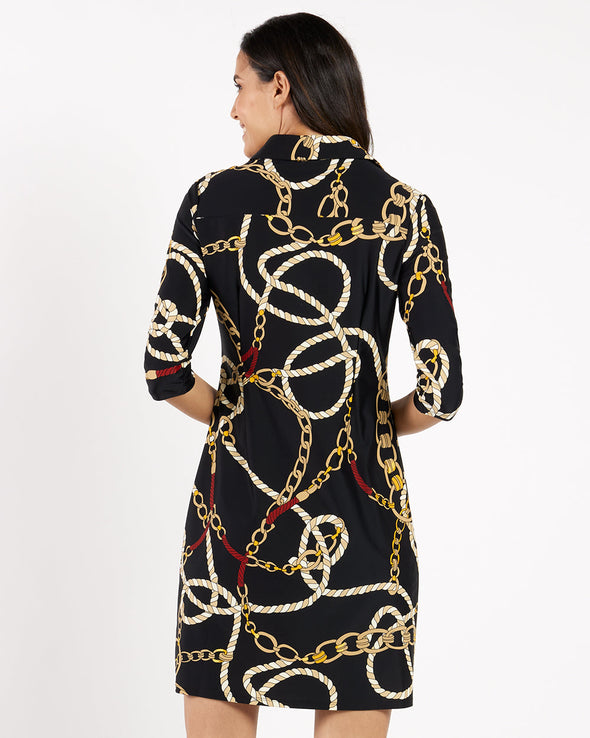 Jude Connally Susanna Dress - Ribbons And Chains Black