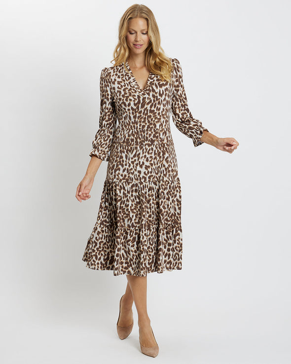 Jude Connally Maggie Dress - Speckled Cheetah