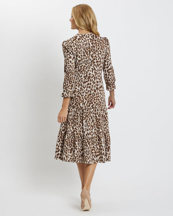 Jude Connally Maggie Dress - Speckled Cheetah