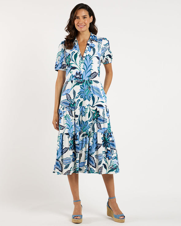 Jude Connally Portia Dress - Falling Floral Cream
