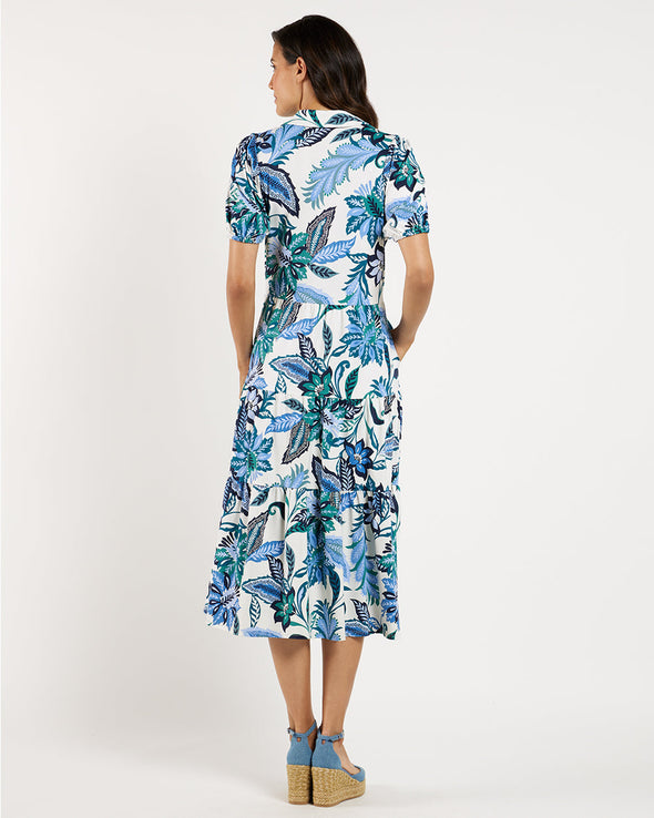 Jude Connally Portia Dress - Falling Floral Cream